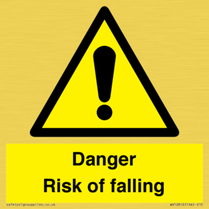 Danger Risk of falling